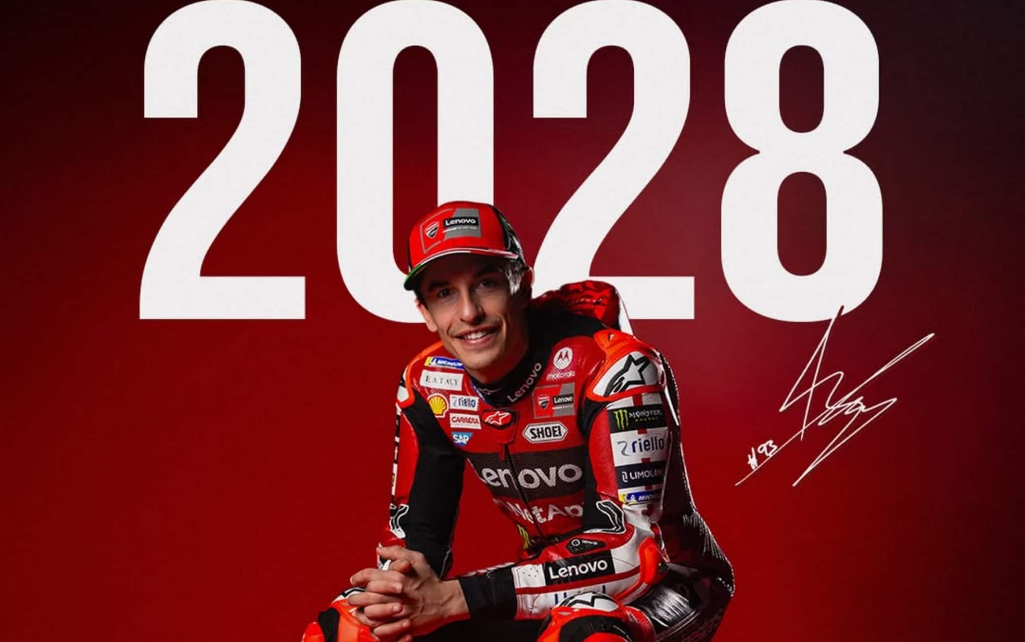 Marc Marquez, il pilota Ducati MotoGP firma il rinnovo fino al 2028
