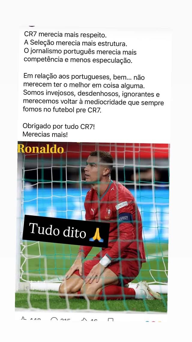 La sorella di Cristiano Ronaldo: "Il Portogallo non ti merita"