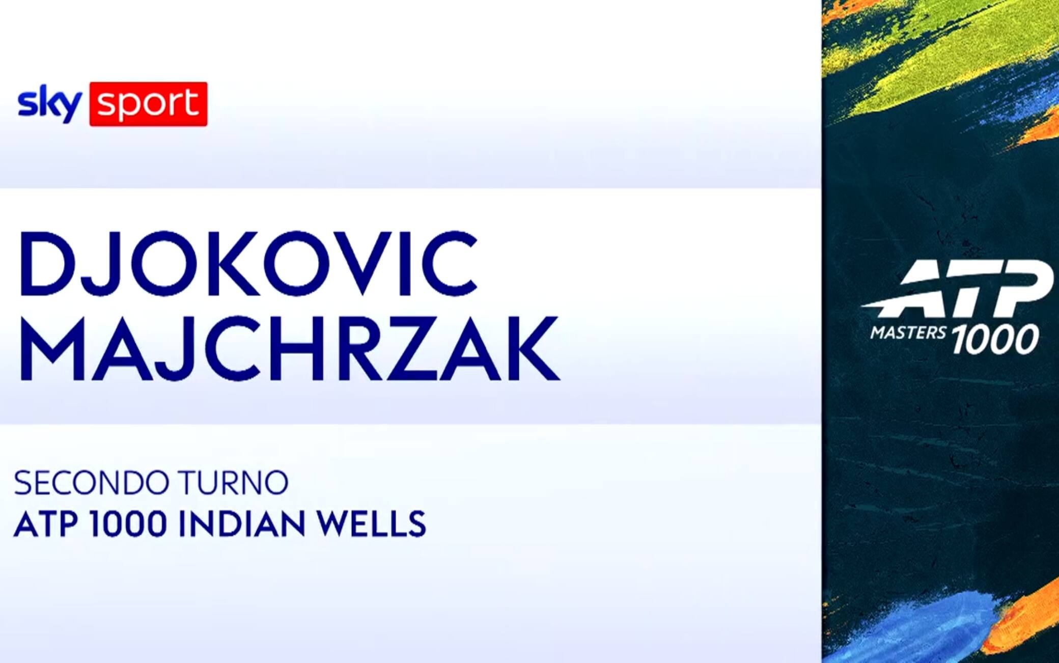 Djokovic-Majchrzak: highlights Atp Indian Wells