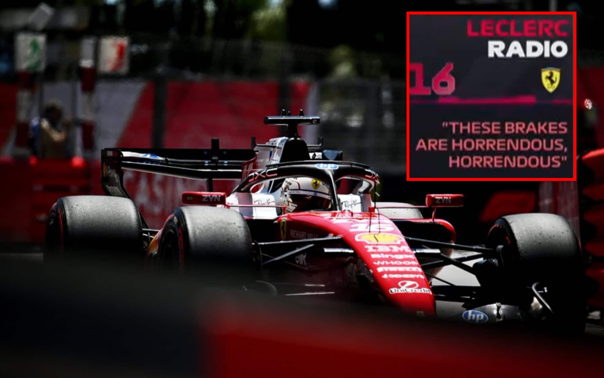 Ferrari, Leclerc duro via radio a Monaco: "Questi freni sono orribili". VIDEO
