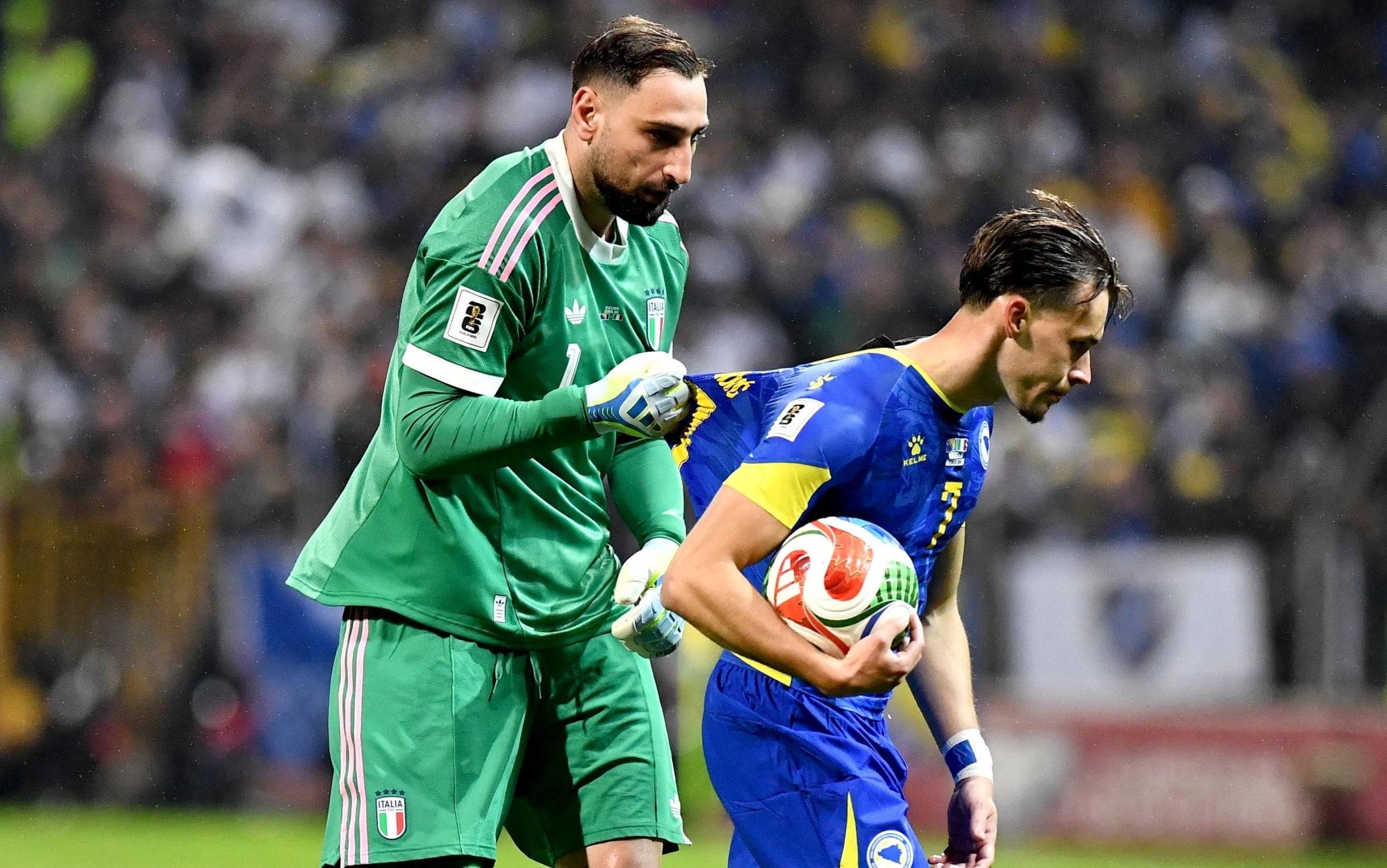 Il primo tempo di Bosnia-Italia