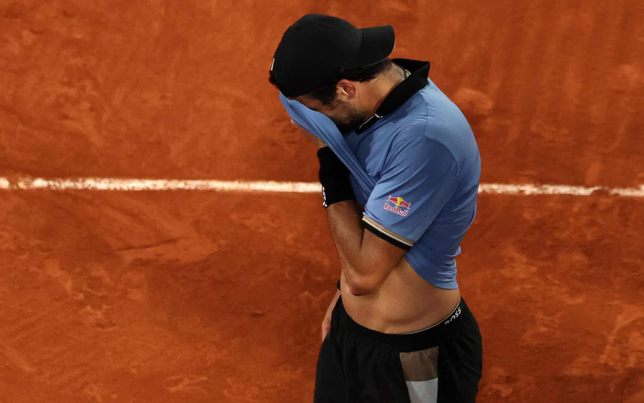 Berrettini dopo il ritiro al Roland Garros