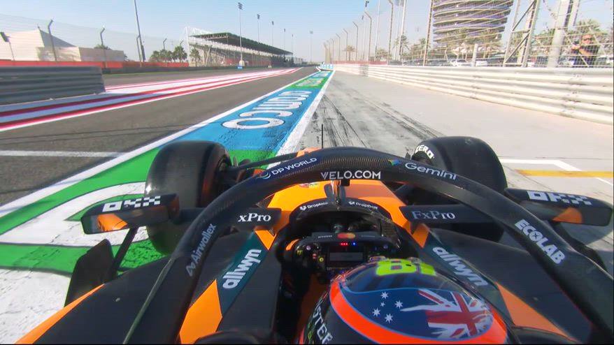 Test F1, la prova di partenza di Piastri con la sua McLaren