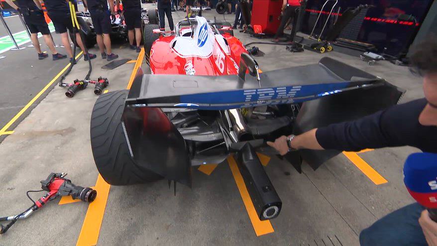 Alla scoperta dell'ala posteriore della Ferrari di Leclerc