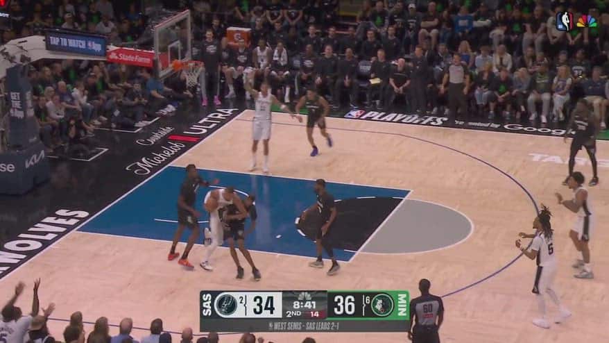 NBA, gomitata a Reid: Wembanyama espulso contro Minnesota