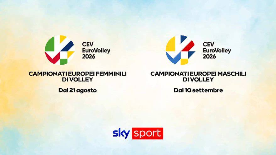 Gli Europei di volley femminili e maschili su Sky!