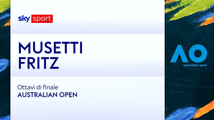 Musetti-Fritz: highlights Australian Open. VIDEO