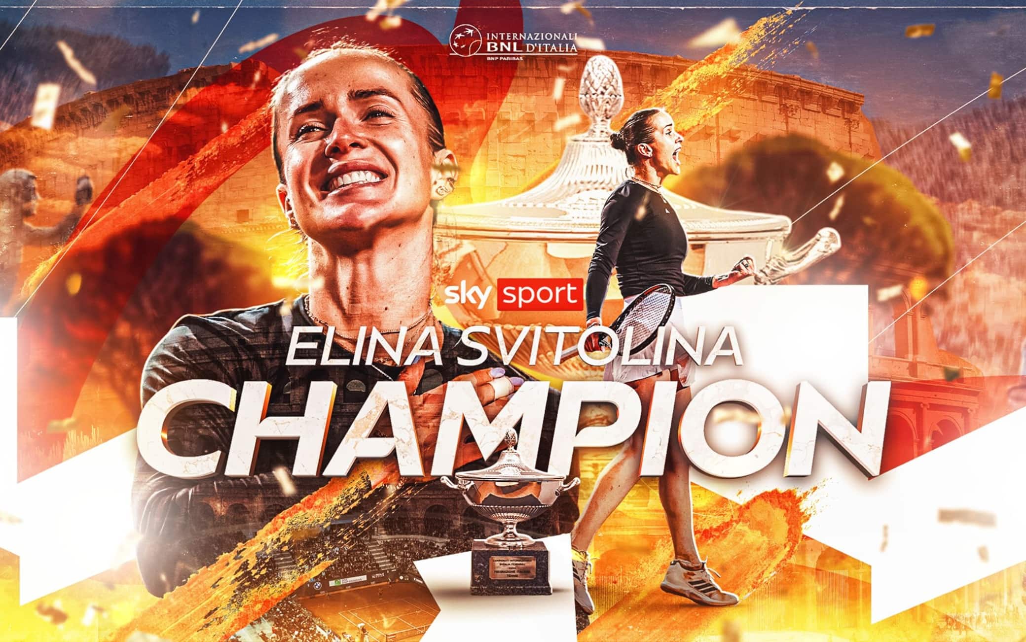 Svitolina vince il Wta Roma: Gauff battuta in tre set