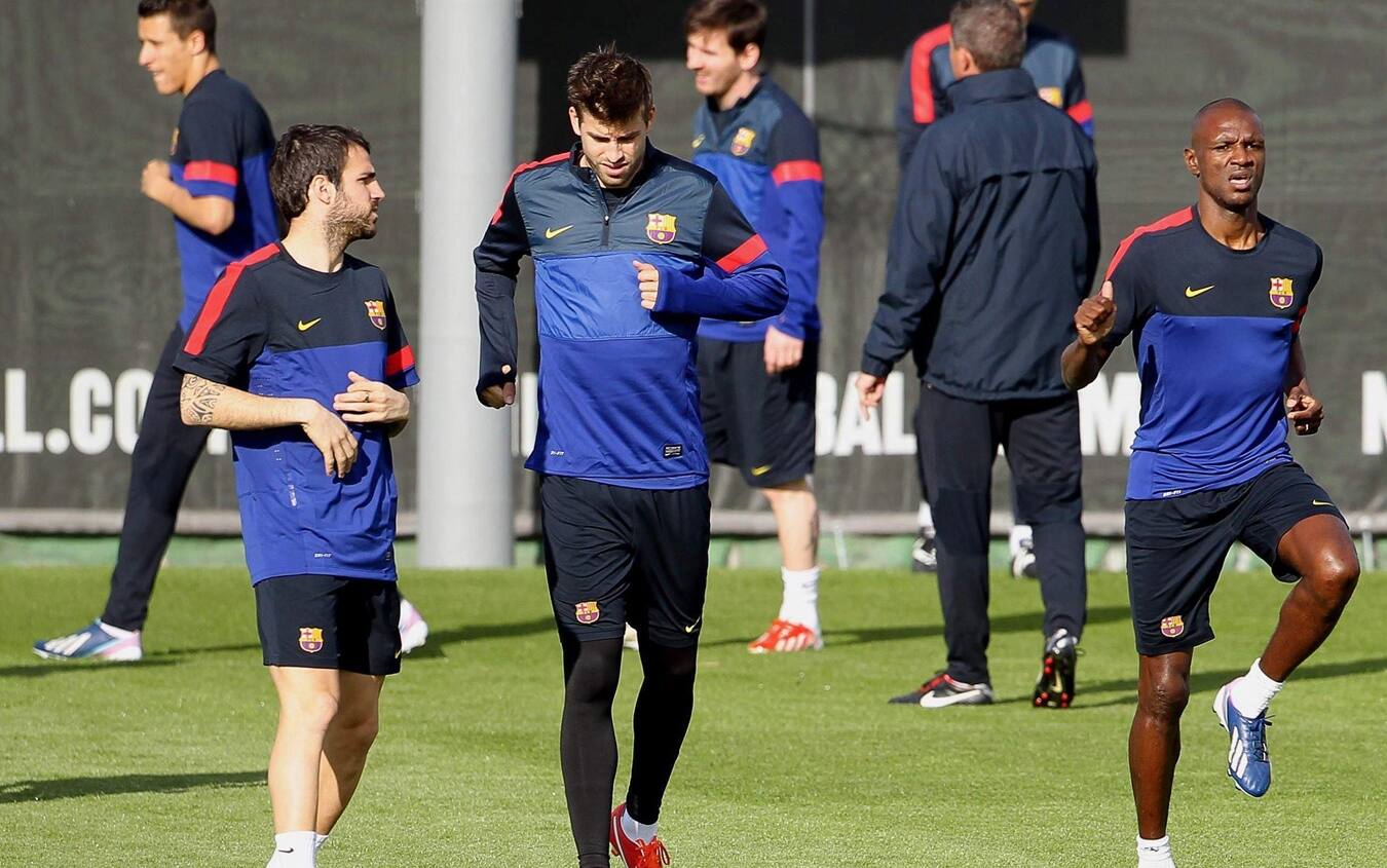 Cesc Fabregas e Gerard Piqué ai tempi del Barcellona