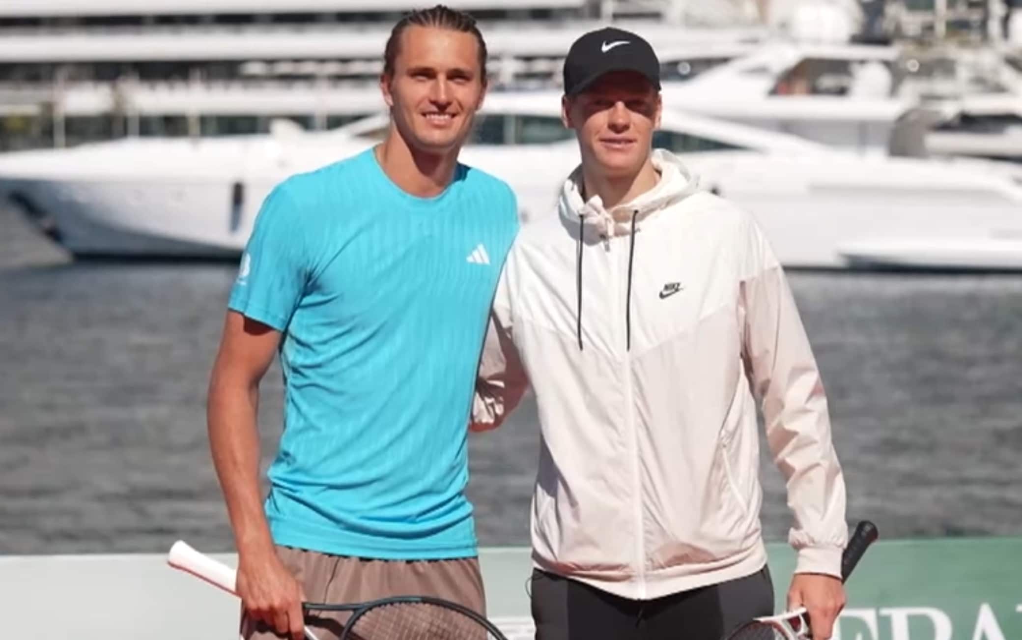 Sinner, esibizione con Zverev a Monte-Carlo. VIDEO