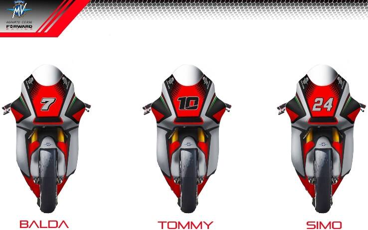 Le tre moto di MV Agusta Forward 2021