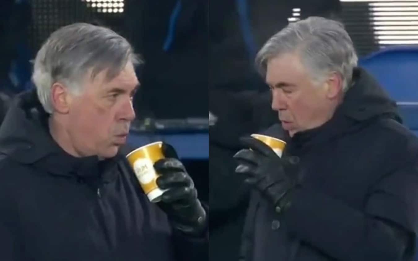 Ancelotti esultanza thé