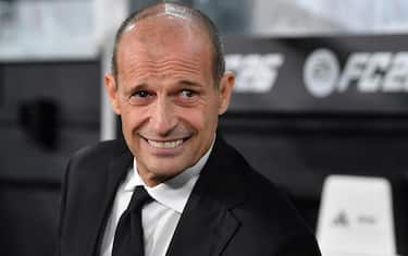 Milan coach Massimiliano Allegri during the talian Serie A soccer match Juventus FC vs AC Milan at the Allianz Stadium in Turin, Italy, 5 October 2025 ANSA/ALESSANDRO DI MARCO