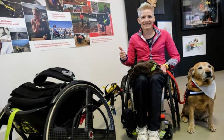 Marieke Vervoort non si separava mai dal suo labrador
