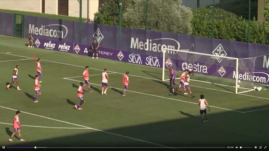 Fiorentina, Atta in gol di tacco contro la Primavera