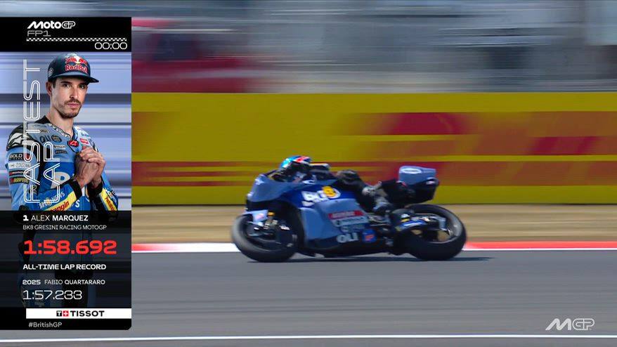 Gp Silverstone, Alex Marquez il più veloce nelle libere