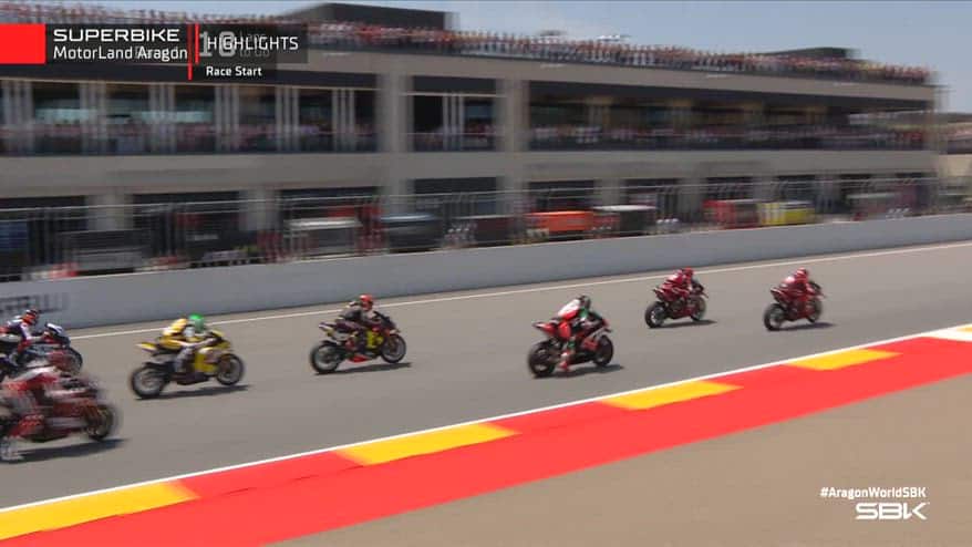 SBK, round Aragon: highlights gara 1