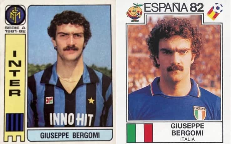 Figurine Panini 1981-82 di Beppe Bergomi