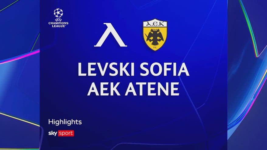 Levski Sofia-Aek Atene 0-0: highlights Champions