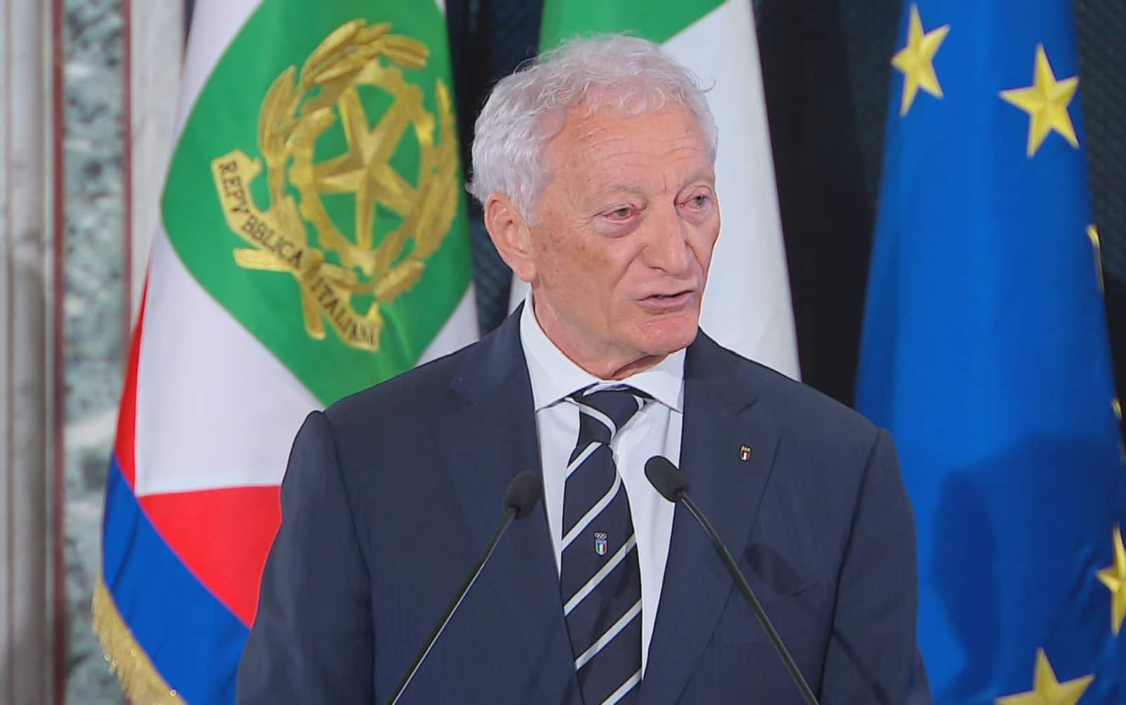 Il Presidente del Coni, Luciano Buonfiglio Il Presidente del Coni, Luciano Buonfiglio