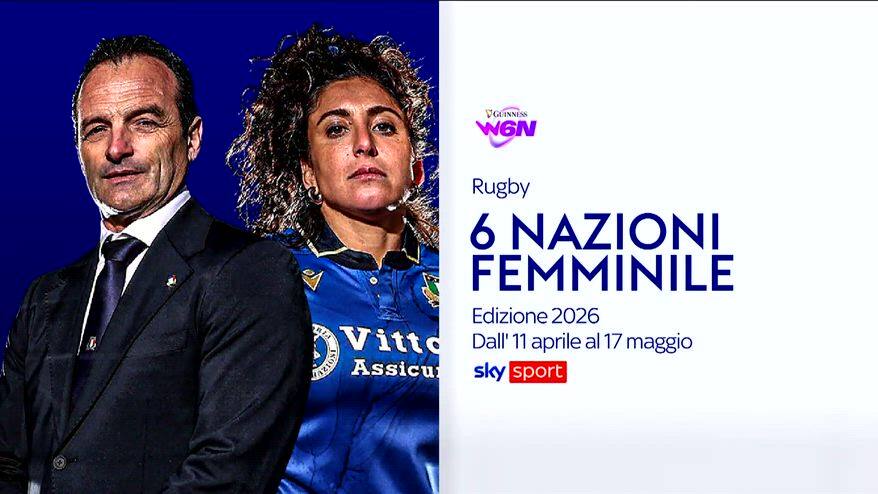 Sei Nazioni femminile 2026, al via l'11 aprile su Sky