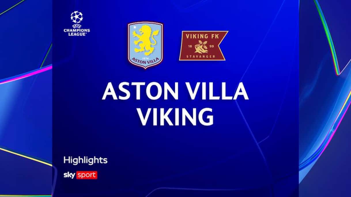 VIDEO. Aston Villa Viking 3-1: gol e highlights Champions