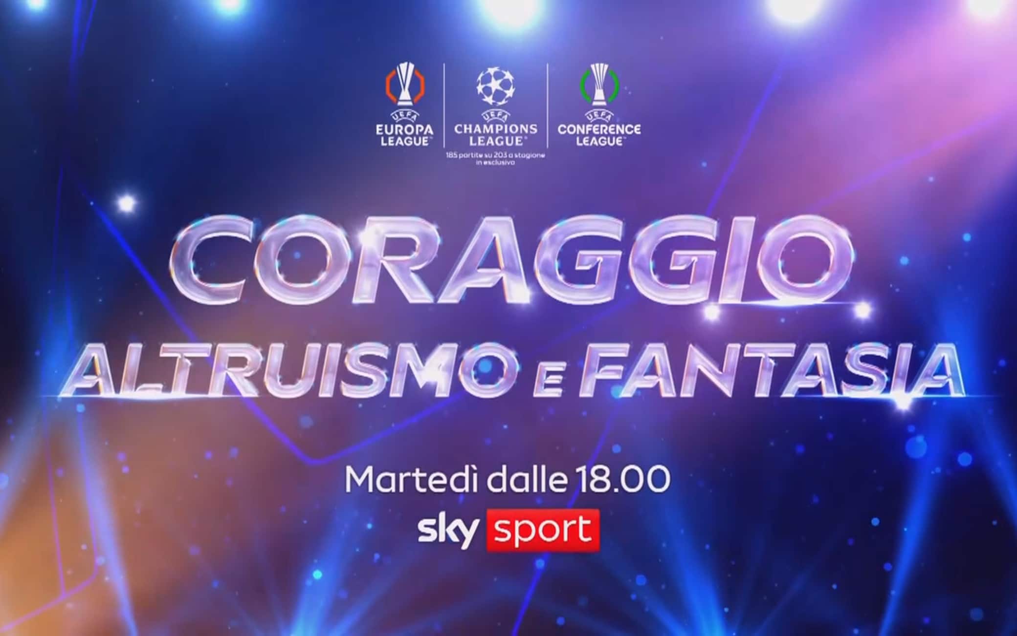 Le coppe europee su Sky aprono con le note di Francesco De Gregori