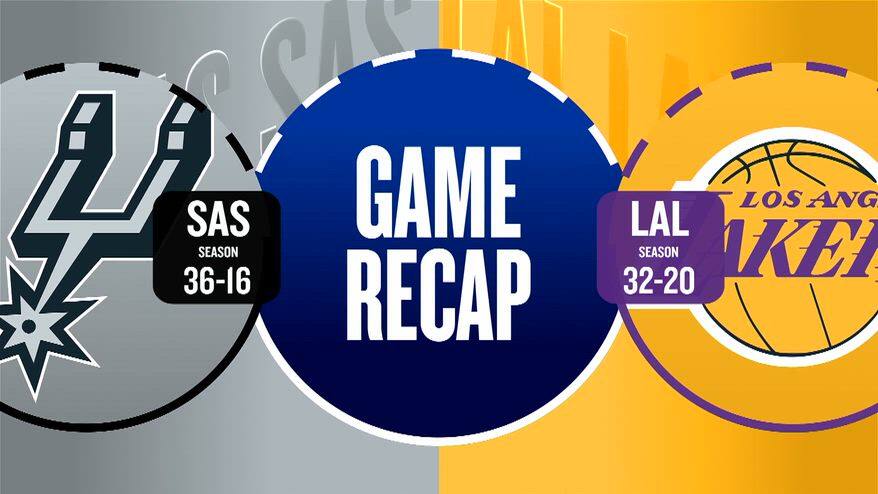 NBA Highlights: LA Lakers-San Antonio 108-136
