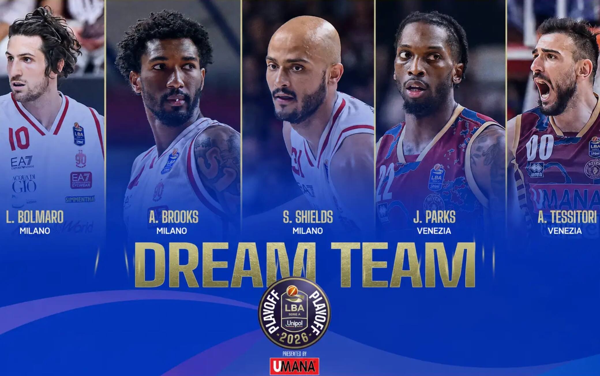 Serie A Basket, il Dream Team e i premi individuali dei playoff LBA