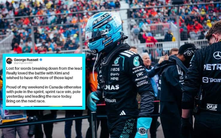 F1, Russell dopo il ritiro inCanada: "Peccato, bella battaglia con Kimi. Anfiamo avanti"