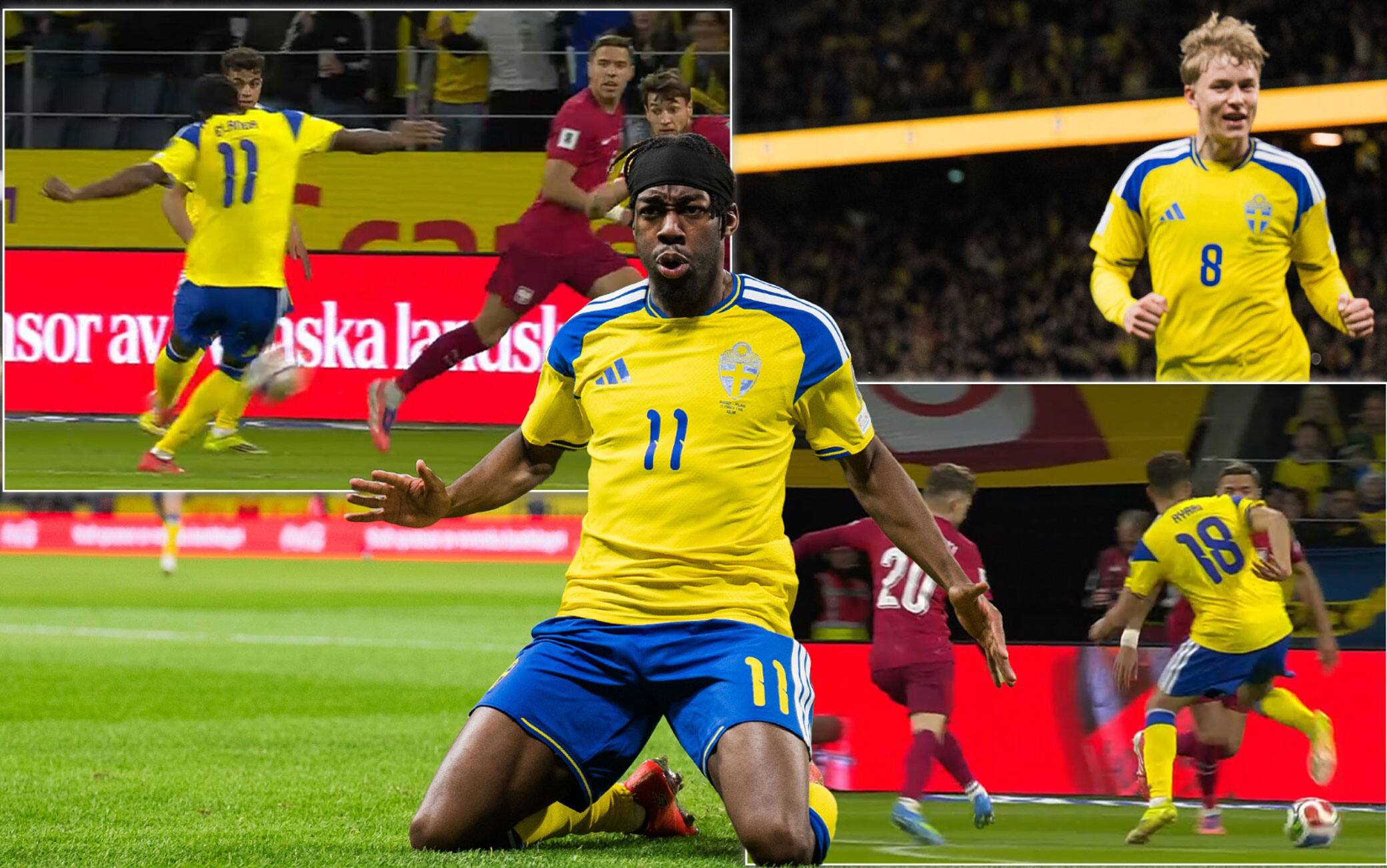 Svezia-Polonia, gran gol di Elanga: ma l’assist di Ayari è magico