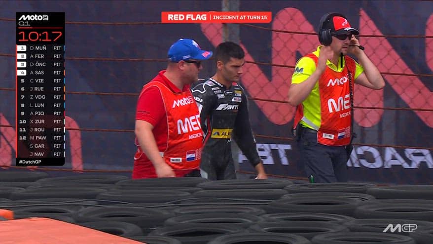 Moto2, Navarro cade e causa bandiera rossa nel Q1 ad Assen