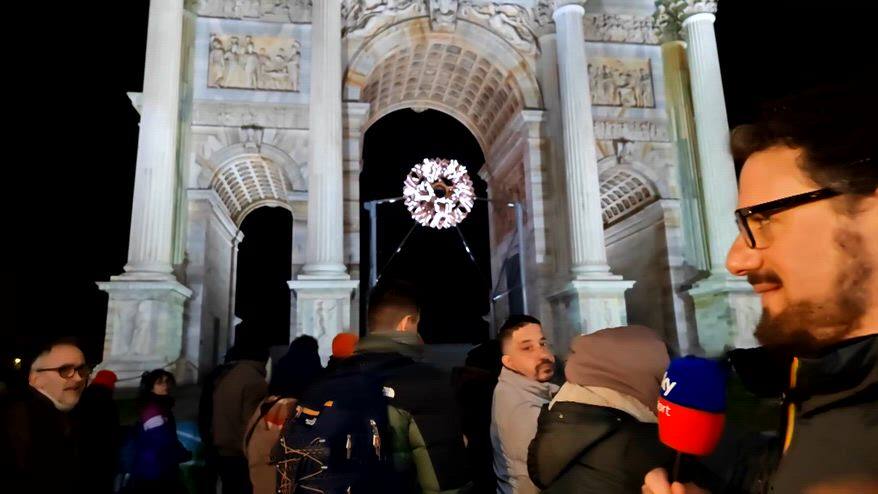 All'Arco della Pace a Milano tutto pronto per la cerimonia