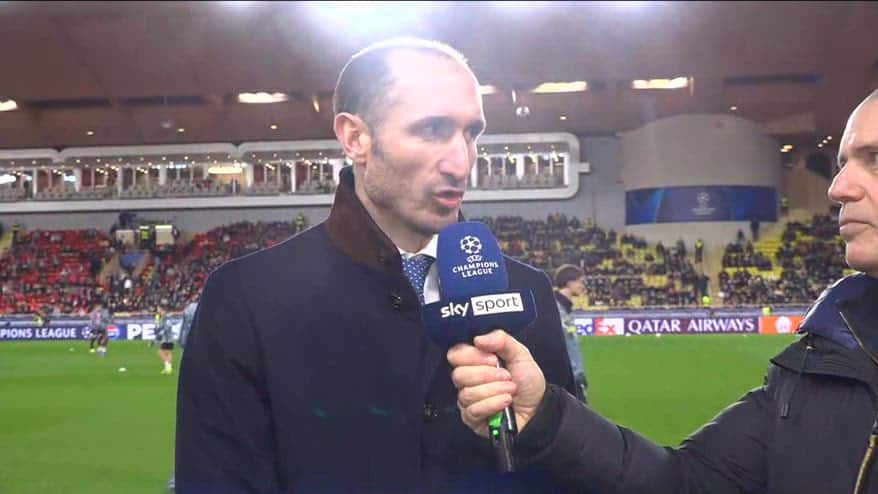 Chiellini: "Non riesco a dare percentuali su Kolo Muani"