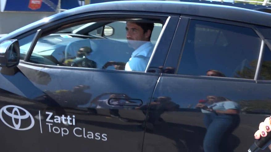 Parma, l'arrivo di Cuesta per salutare la squadra