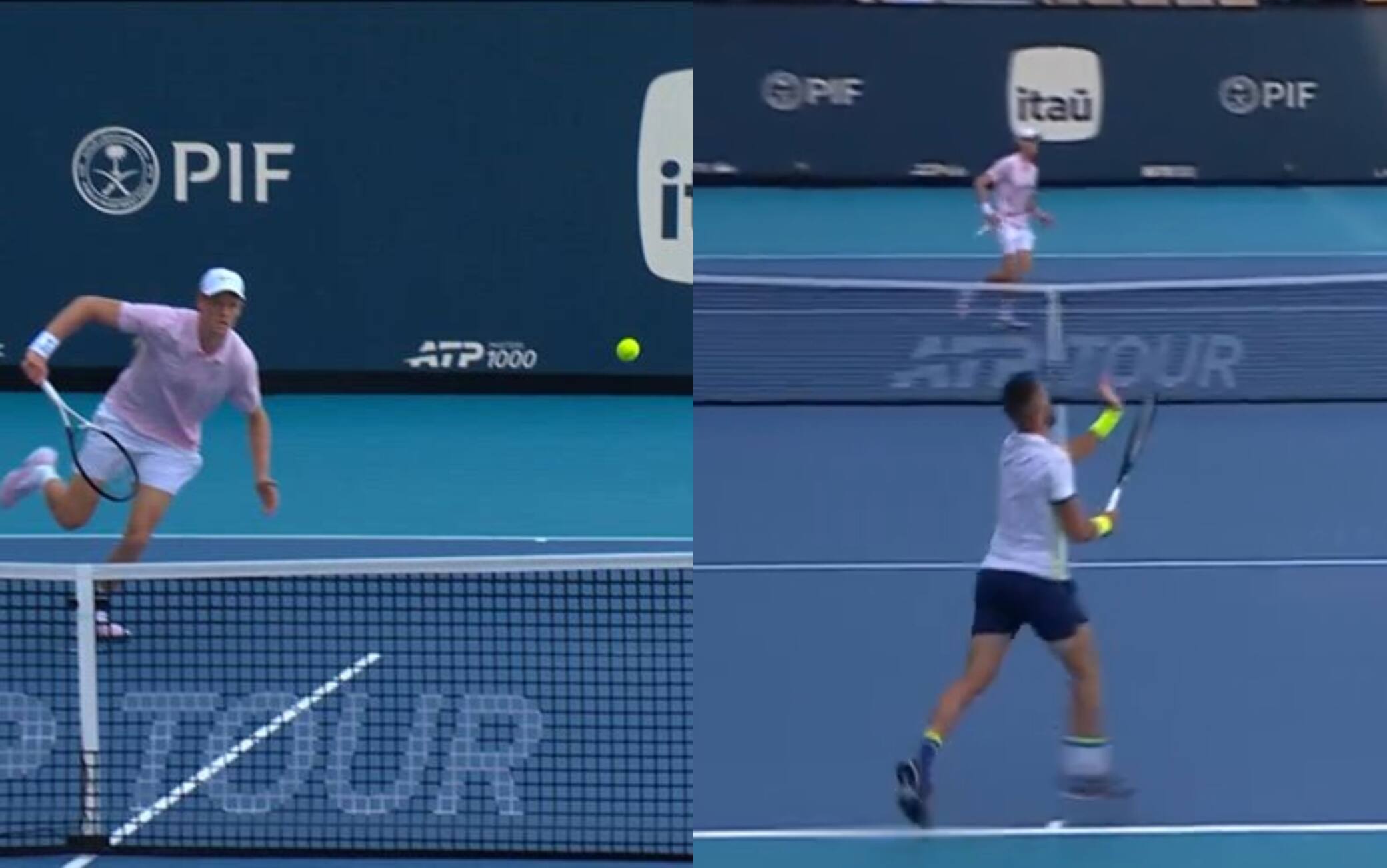 Sinner, la volée è magica! Anche Dzumhur applaude. VIDEO