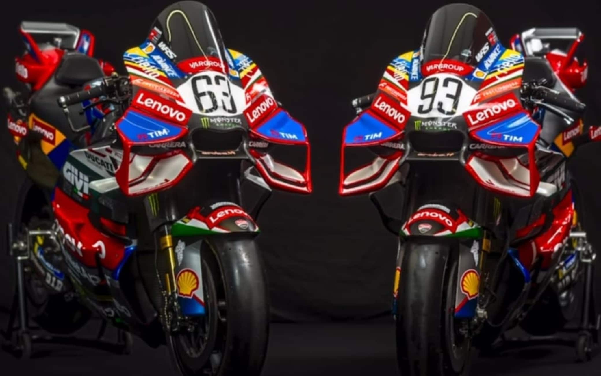 Ducati, livrea speciale per Marc Marquez e Bagnaia al GP Mugello