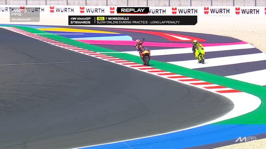 Morbidelli costretto al Long Lap a Misano: il motivo