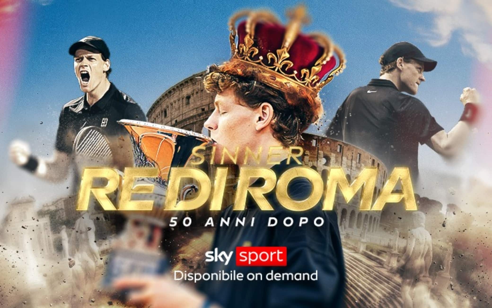 Sinner, Re di Roma 50 anni dopo: lo speciale Sky sulla vittoria agli Internazionali
