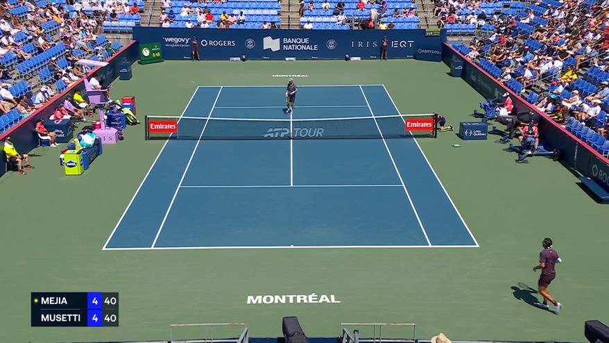 Musetti, risposta vincente contro Mejia all'Atp Montreal