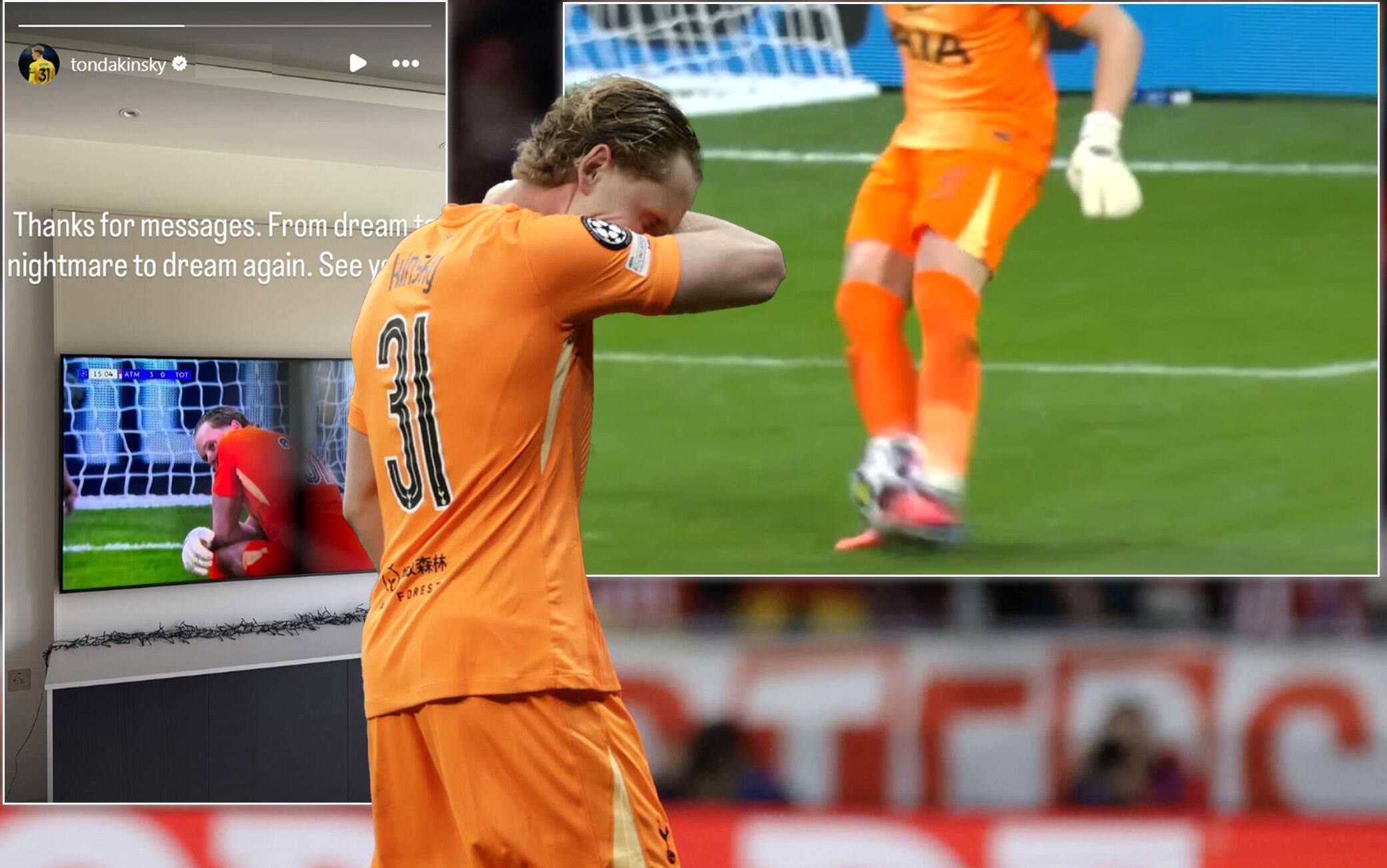 Kinsky rompe il silenzio dopo Tottenham-Atletico: "Dal sogno all’incubo, ora..."