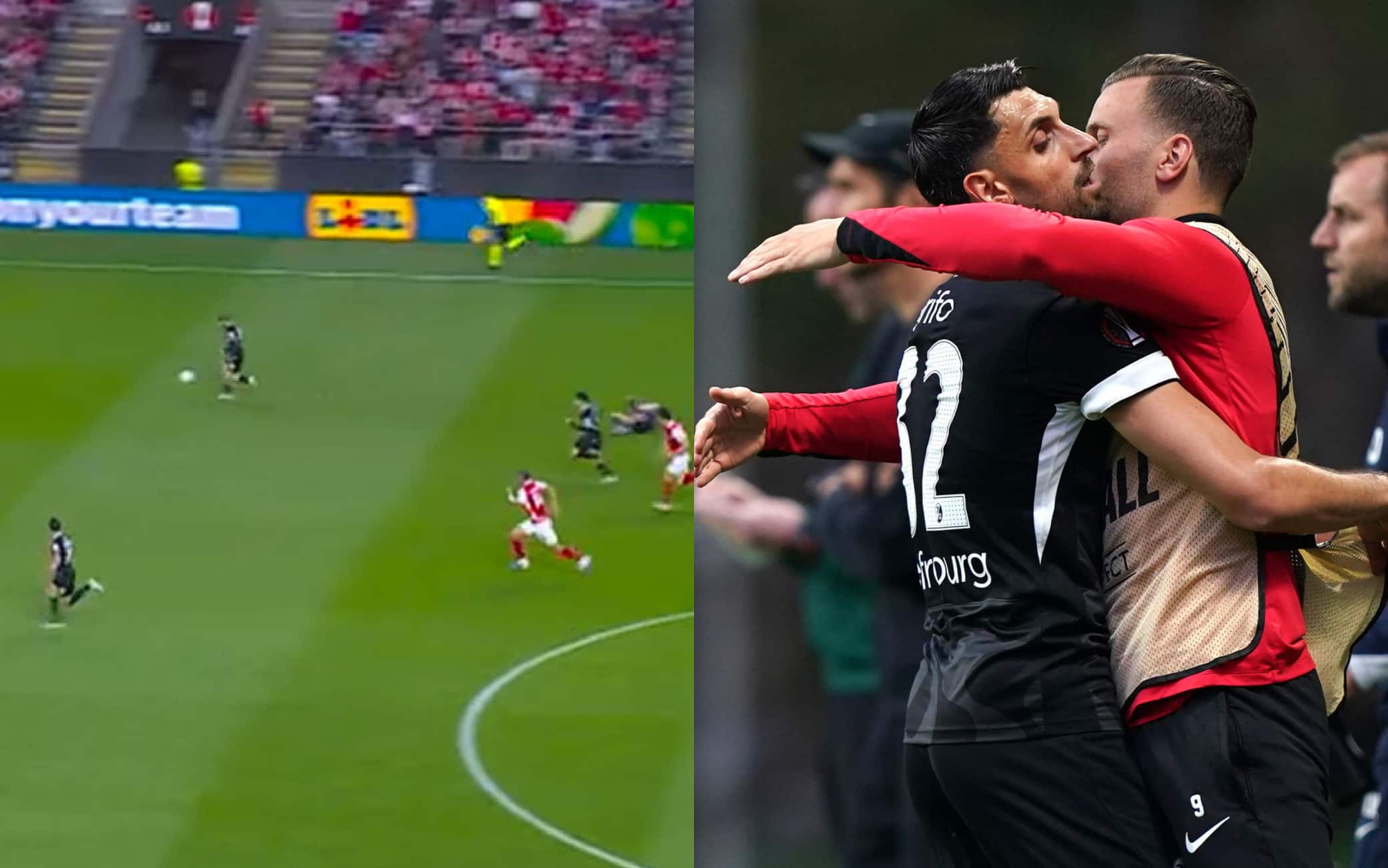 Braga-Friburgo, il gol di Vincenzo Grifo nella semifinale di Europa League