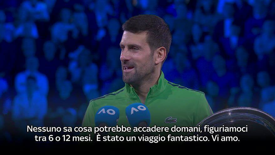 Djokovic: "È stato un viaggio fantastico"