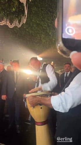 Haaland, Viking row al matrimonio di Donnarumma: il video