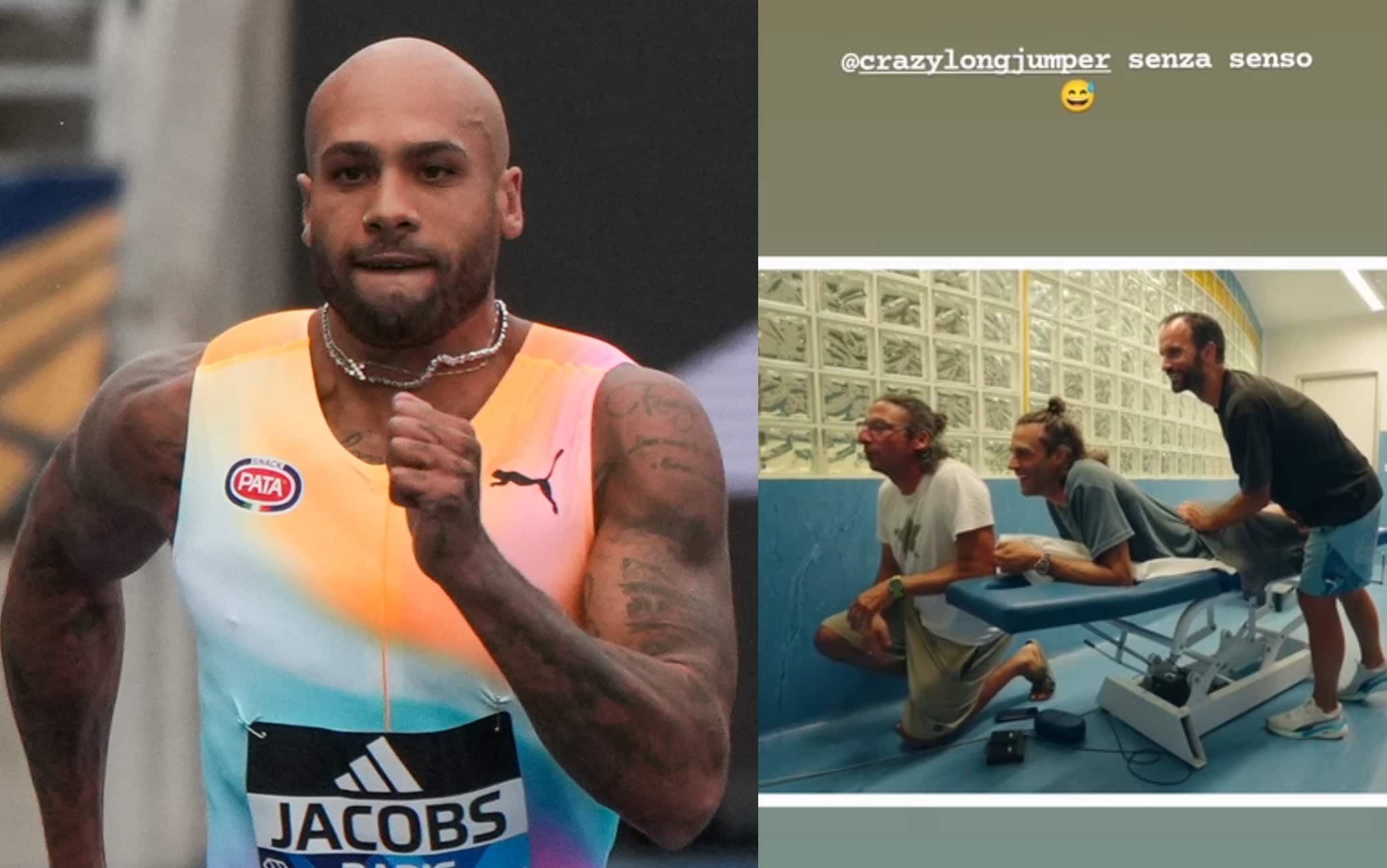 Marcell Jacobs fa 9.67 sui 100 metri: la reazione di Tamberi