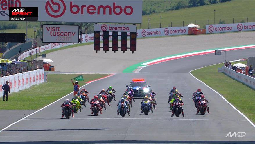 GP Mugello, la partenza e il primo giro della Sprint Race