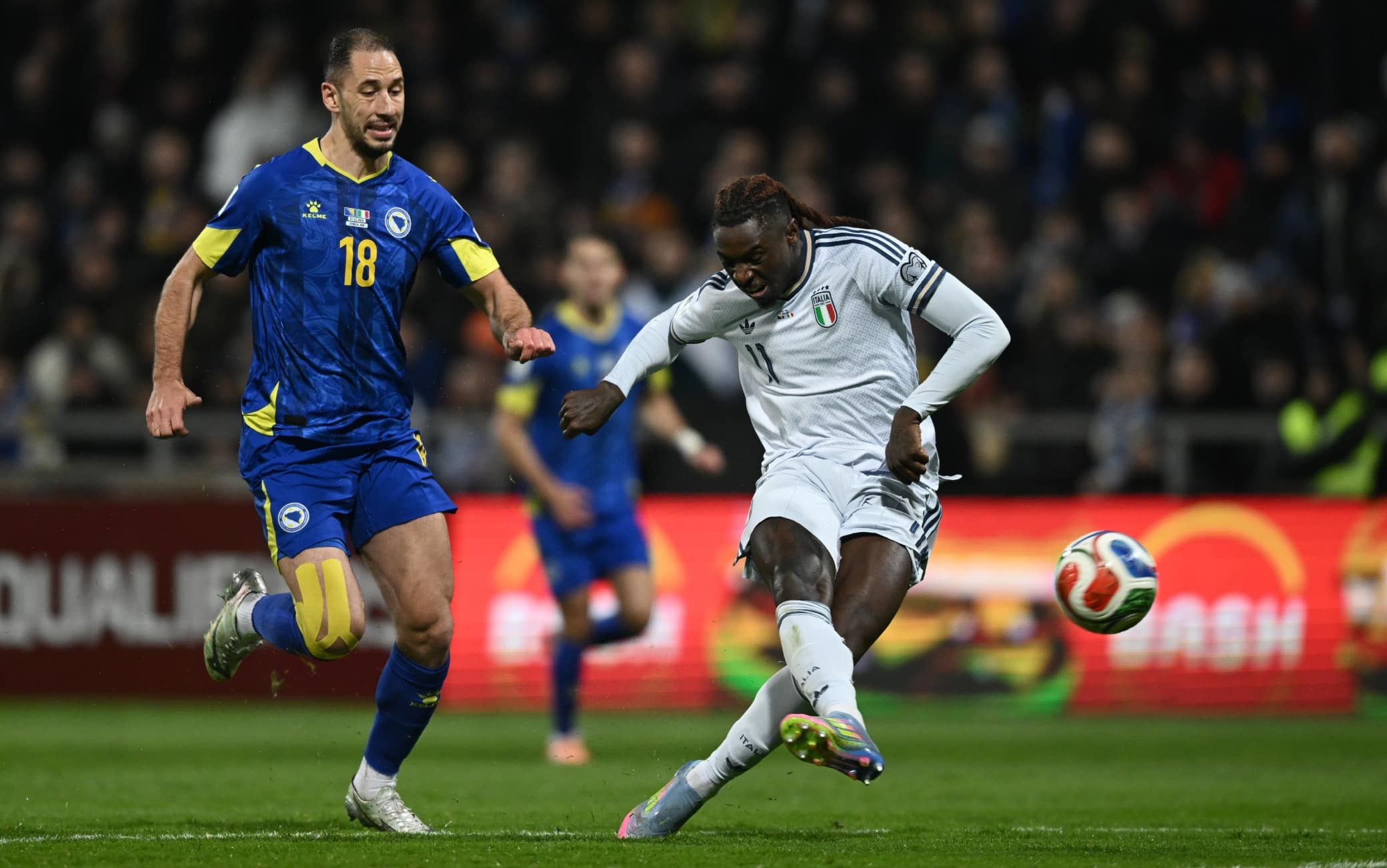 Kean, gol in Bosnia-Italia e record: a segno in 6 gare di fila della Nazionale