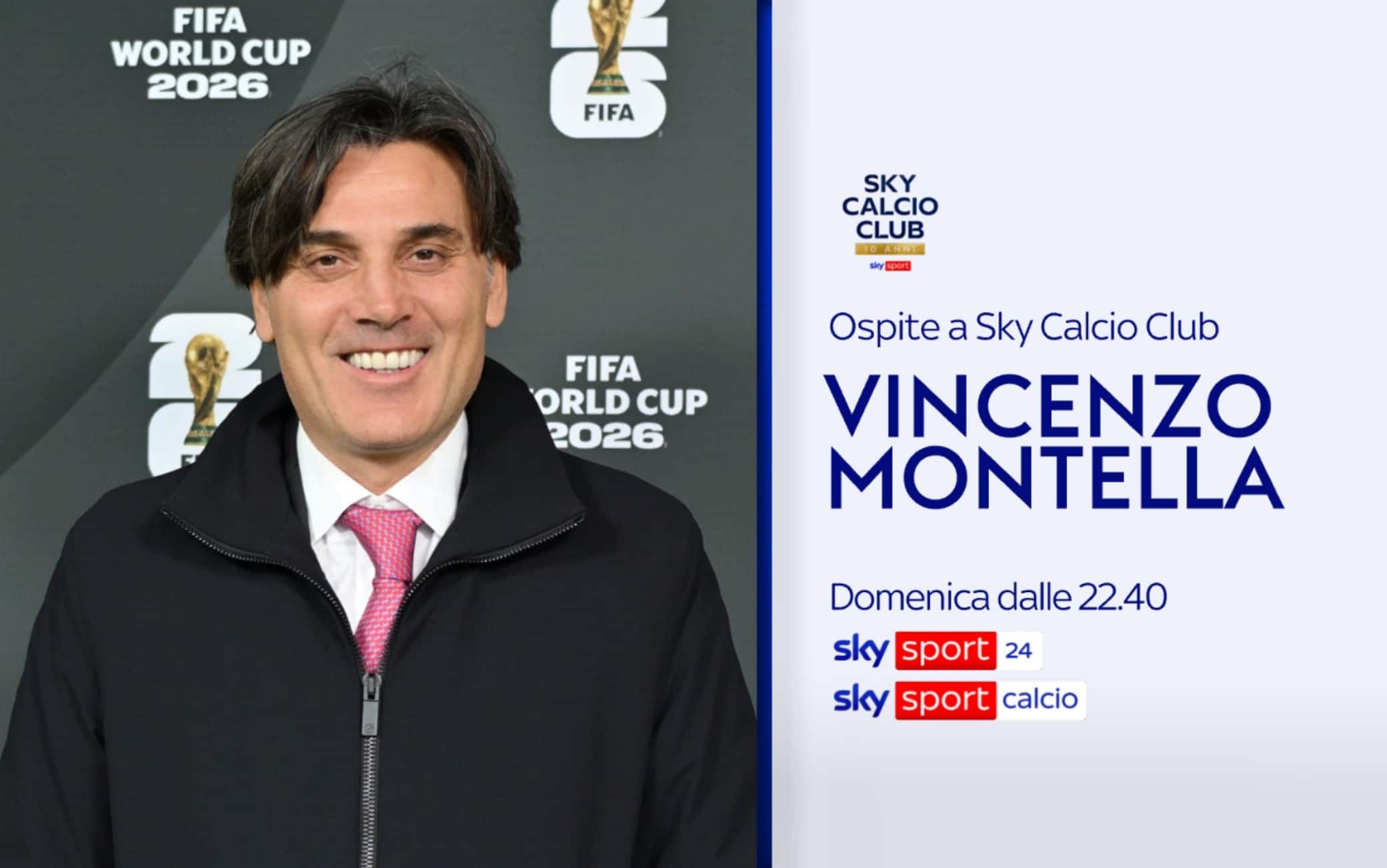 Montella ospite a Sky Calcio Club nel post di Como-Inter