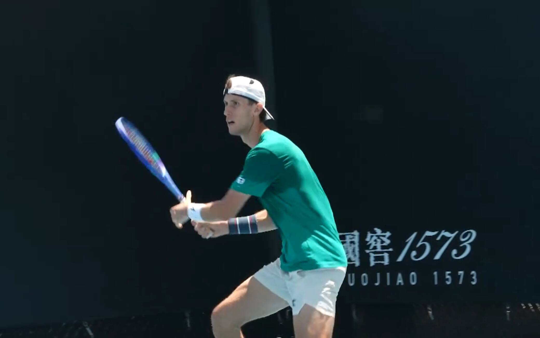 Maestrelli, l'allenamento in vista del match contro Djokovic agli Australian Open. VIDEO