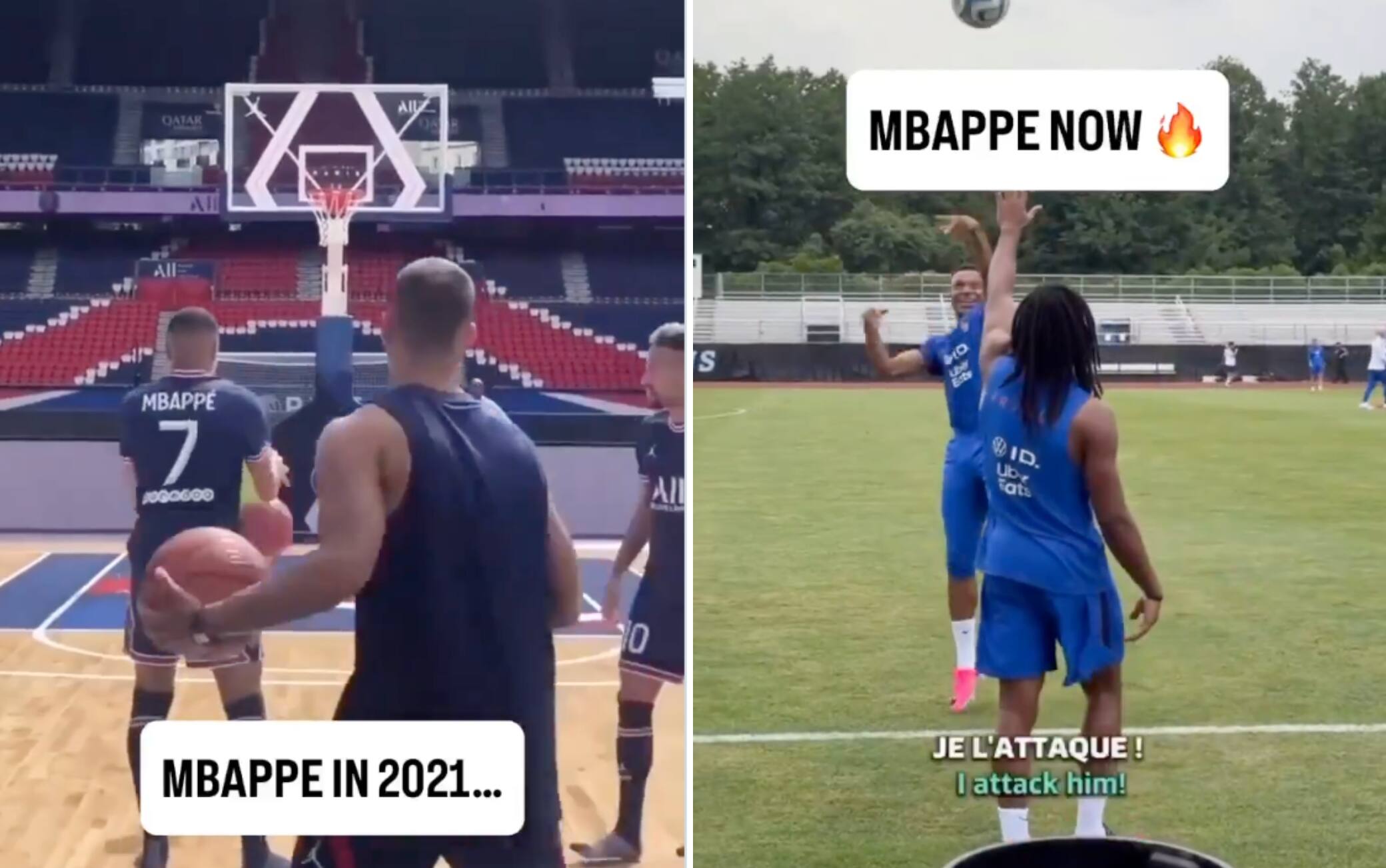 Mbappé dal campo al parquet? Il francese ormai ha un tiro micidiale anche a basket